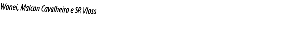 Wonei, Maicon Cavalheiro e SR Vloss